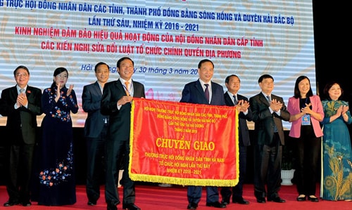 Hội nghị Thường trực HĐND các tỉnh, thành phố đồng bằng sông Hồng và duyên hải Bắc Bộ lần thứ 6